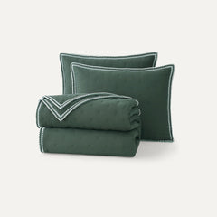 Home Devon UGGbraid Quilt Set King - ARUGULA