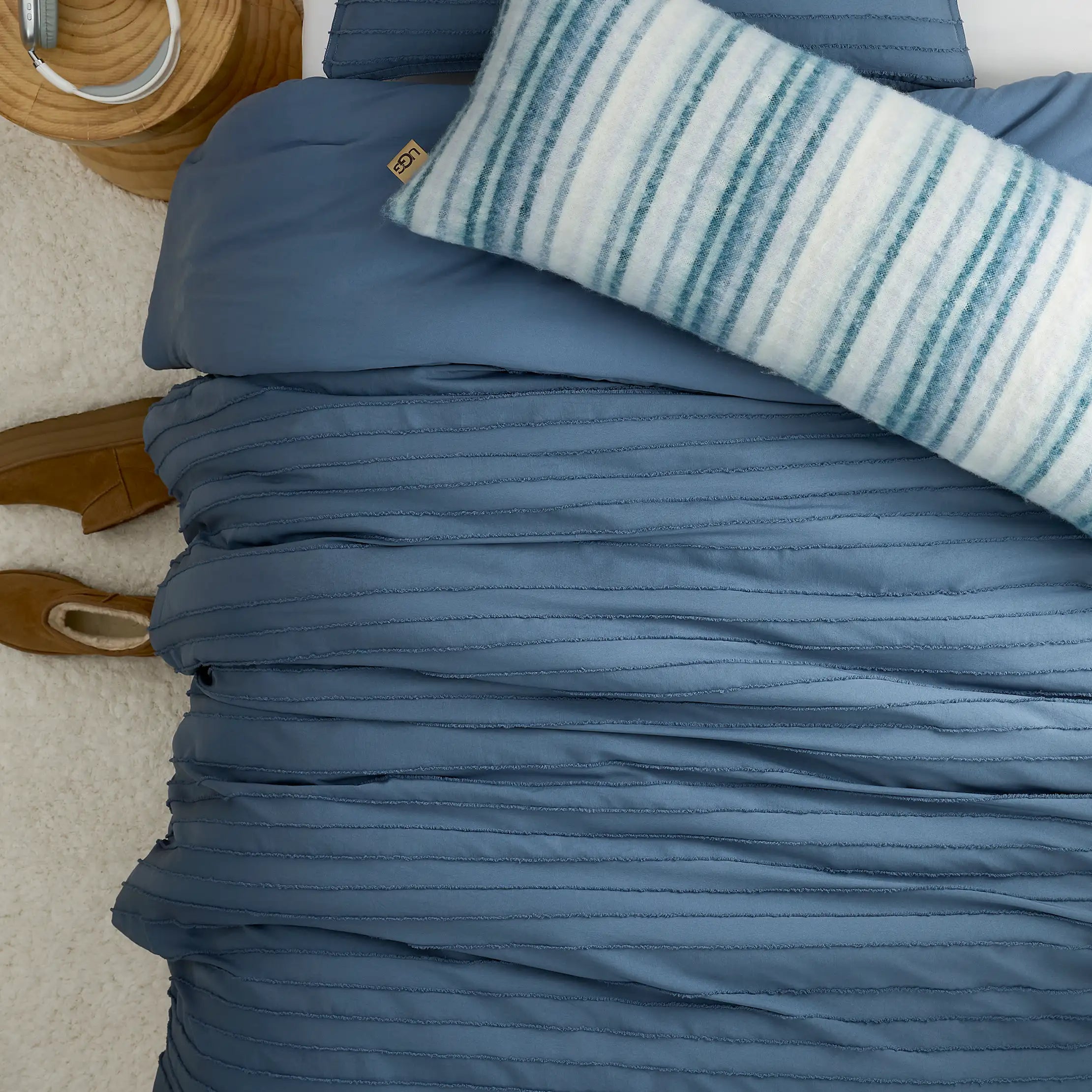Home Devon Texture Comf Set T/TXL - TAHOE BLUE
