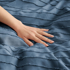 Home Devon Texture Comf Set King - TAHOE BLUE