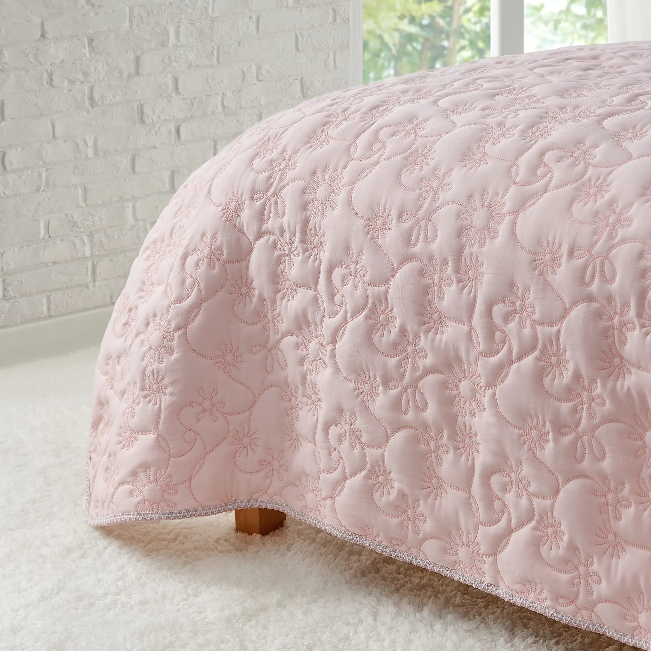 Home Botanic Quilt Set T/TXL - HIMALAYAN SALT / CAMEO ROSE