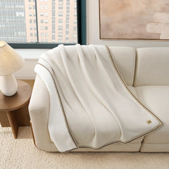Home Kirkwood UGGbraid Throw 50X70 - MUSTARD SEED