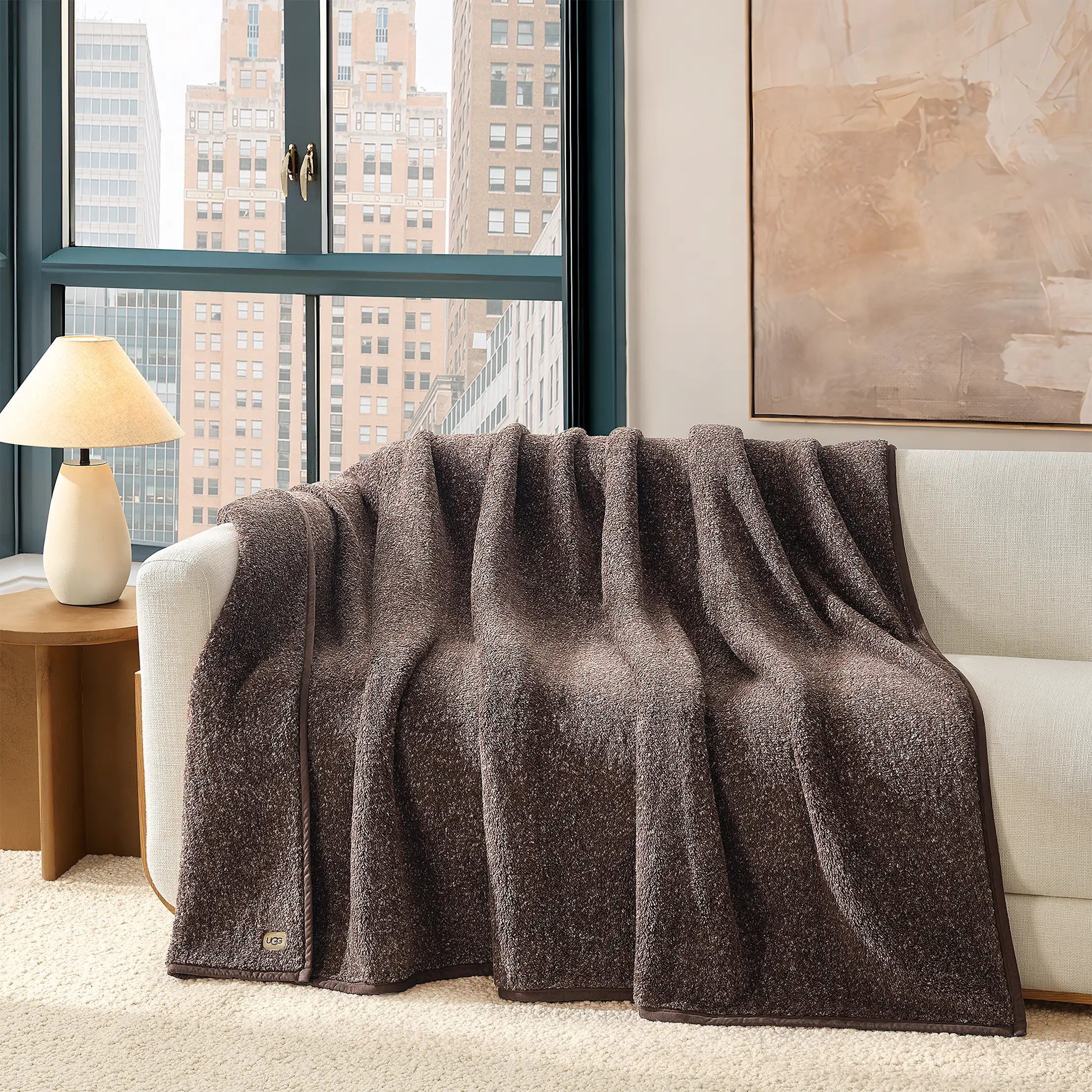 Home ClassicUGGfluff XL Throw 90x92 - BURNT CEDAR