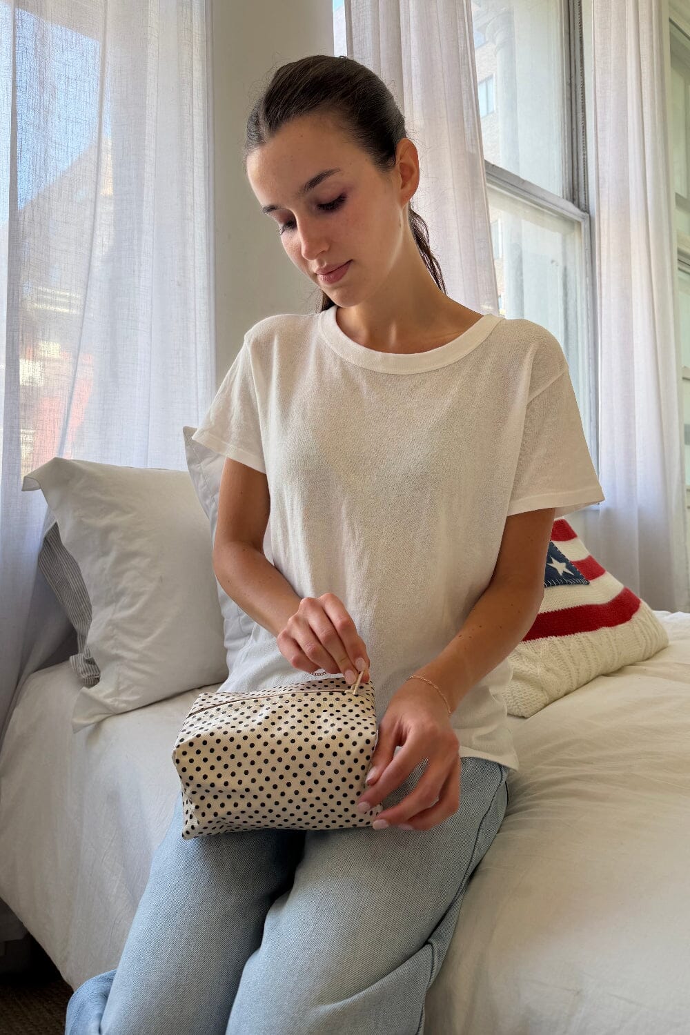 Polka Dots Makeup Bag