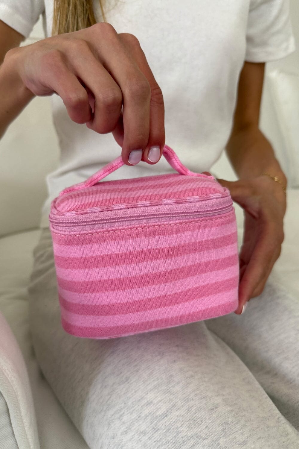 Bubblegum Pink and Pink Stripes