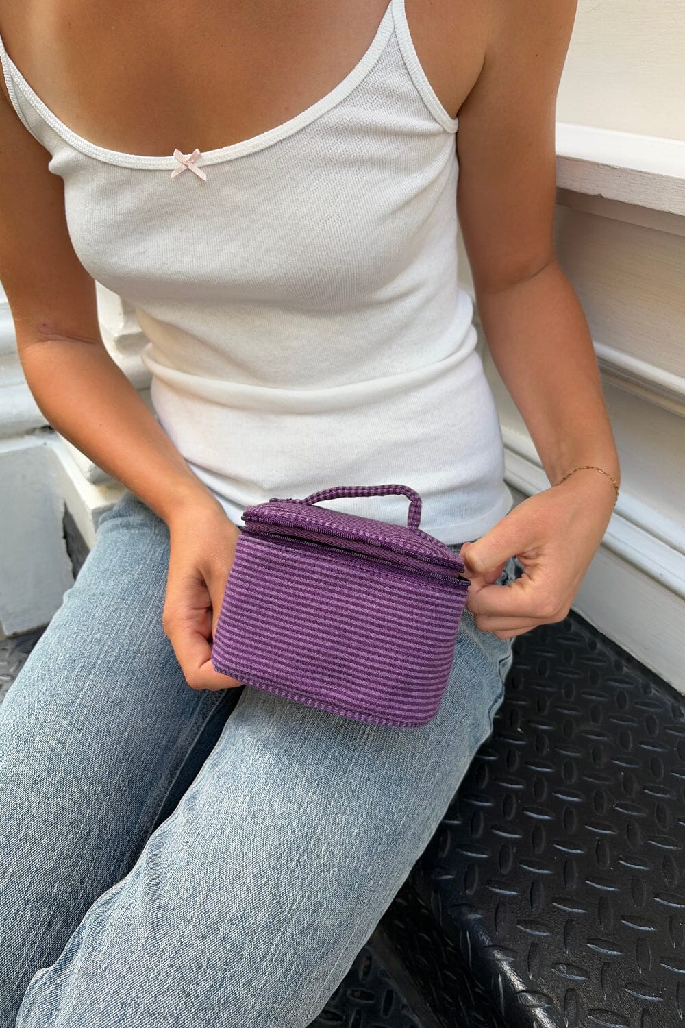 Stripes Makeup Bag