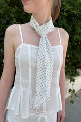 White With Black Polka Dots